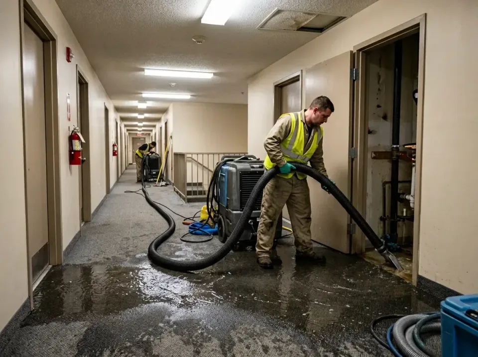 multi-unit-apartment-hallway-f-005 — frequently asked questions, Emergency Burst Pipe Water Extraction & Removal in Dyersvil…